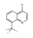 4-溴-8-三氟甲基喹啉结构式