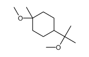 1-methoxy-4-(1-methoxy-1-methylethyl)-1-methylcyclohexane结构式