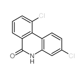 6(5H)-Phenanthridinone, 3,10-dichloro- structure