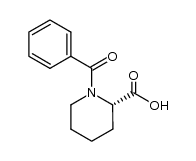 (2S)-N-benzoyl-2-piperidinecarboxylic acid结构式