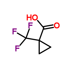 1-(trifluoromethyl)cyclopropane-1-carboxylic acid Structure