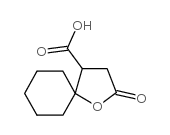 2-氧代-1-氧杂螺[4.5]癸烷-4-羧酸结构式
