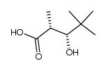 [2R,3R]-(+)-3-hydroxy-2,4,4-trimethylpentanoic acid Structure
