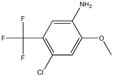 4-CHLORO-2-METHOXY-5-(TRIFLUOROMETHYL)-BENZENAMINE Structure