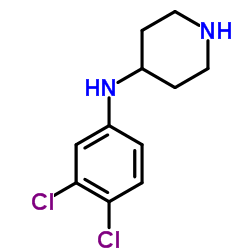 (3,4-DICHLORO-PHENYL)-PIPERIDIN-4-YL-AMINE Structure