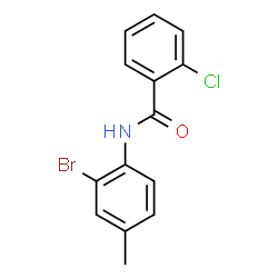 N-(2-Bromo-4-methylphenyl)-2-chlorobenzamide Structure
