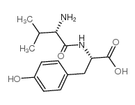 L-缬氨酰基-L-酪氨酸结构式