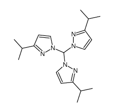 1-[bis(3-propan-2-ylpyrazol-1-yl)methyl]-3-propan-2-ylpyrazole结构式
