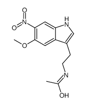 N-[2-(5-methoxy-6-nitro-1H-indol-3-yl)ethyl]acetamide Structure