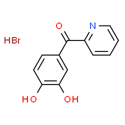 (3,4-dihydroxyphenyl) 2-pyridyl ketone hydrobromide结构式