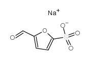 5-formyl-2-furansulfonic acid sodium salt hydrate structure