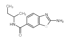 2-氨基苯并噻唑-6-羧酸仲丁酰胺结构式