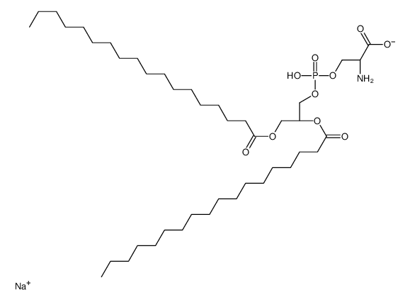 1,2-Distearoyl-sn-Glycero-3-phosphoserine(Sodium Salt)结构式