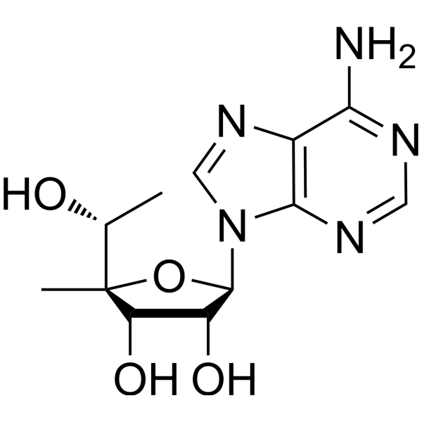 9H-Purin-6-amine,9-(6-deoxy-b-D-allofuranosyl)-结构式