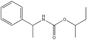 α-Methylbenzylcarbamic acid 1-methylpropyl ester Structure