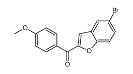5-BROMO-2-(4-METHOXYBENZOYL)BENZOFURAN结构式
