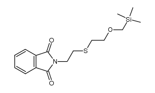 2-(2-((2-((trimethylsilyl)methoxy)ethyl)thio)ethyl)isoindoline-1,3-dione Structure