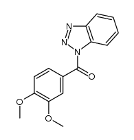 (1H-benzo[d][1,2,3]triazol-1-yl)(3,4-dimethoxyphenyl)methanone结构式