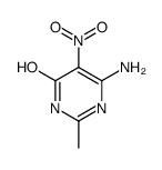 6-氨基-2-甲基-5-硝基嘧啶-4(1h)-酮结构式