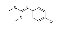 dimethyl N-(para-methoxyphenyl)-dithio-carbonimidate Structure