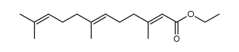 ethyl (2Z/E,6E)-3,7,11-trimethyldodeca-2,6,10-trienoate结构式