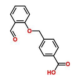4-((2-甲酰基苯氧基)甲基)苯甲酸结构式