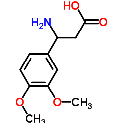 3-氨基-3-(3,4-二甲氧基苯基)丙酸结构式
