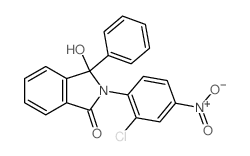 2-(2-chloro-4-nitro-phenyl)-3-hydroxy-3-phenyl-isoindol-1-one结构式