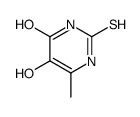 5-hydroxy-6-methyl-2-sulfanylidene-1H-pyrimidin-4-one结构式