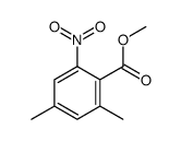 2,4-二甲基-6-硝基苯甲酸甲酯结构式