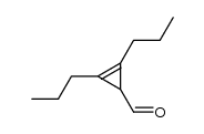 1-Formyl-2,3-dipropyl-2-cyclopropene结构式