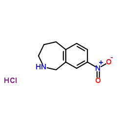 8-Nitro-2,3,4,5-tetrahydro-1H-2-benzazepine hydrochloride (1:1) Structure