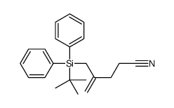 4-[[tert-butyl(diphenyl)silyl]methyl]pent-4-enenitrile Structure