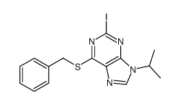 6-benzylsulfanyl-2-iodo-9-propan-2-ylpurine结构式