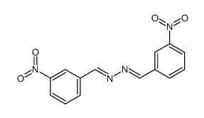 3-nitrobenzaldehyde N-[-(3-nitrophenyl)methylidene]hydrazone Structure