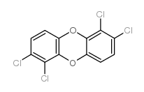 1,2,6,7-Tetrachlorodibenzo-p-dioxin Structure