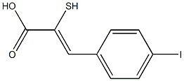 3-(4-碘苯基)-2-巯基-2-丙烯酸结构式