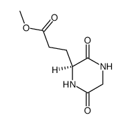 dimethyl (S)-3-(3,6-dioxopiperazin-2-yl)propionate结构式
