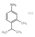 4-异丙基-3-甲基苯胺盐酸盐结构式
