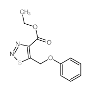 1,2,3-Thiadiazole-4-carboxylicacid, 5-(phenoxymethyl)-, ethyl ester结构式