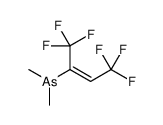 [(Z)-1,1,1,4,4,4-hexafluorobut-2-en-2-yl]-dimethylarsane结构式
