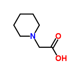 1-Piperidinylacetic acid Structure