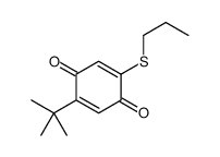 2-tert-butyl-5-propylsulfanylcyclohexa-2,5-diene-1,4-dione Structure