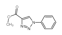 1-苯基-1H-1,2,3-三唑-4-甲酸甲酯结构式