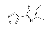 4,5-二甲基-2-(3-噻吩)-1H-咪唑结构式