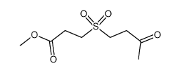 Methyl 3-((3-oxobutyl)sulfonyl)propanoate Structure