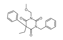 1-benzyl-5-ethyl-3-(methoxymethyl)-5-phenyl-1,3-diazinane-2,4,6-trione Structure