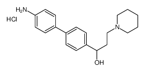 alpha-(4'-Amino-4-biphenylyl)-1-piperidinepropanol hydrochloride结构式