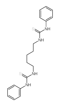 3-phenyl-1-[5-(phenylthiocarbamoylamino)pentyl]thiourea结构式