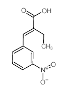 2-乙基-3-(3-硝基苯基)丙烯酸结构式